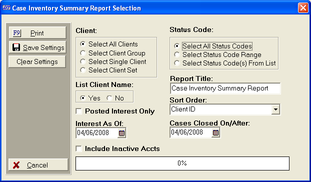 Case inventory form image